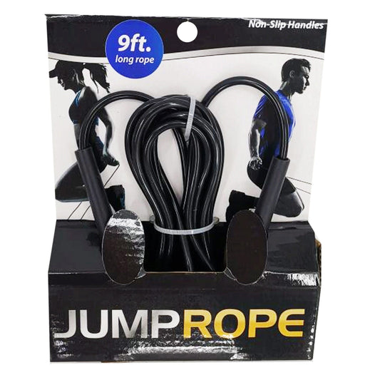9 cardio speed rope with rubber handles  -- 15 per box