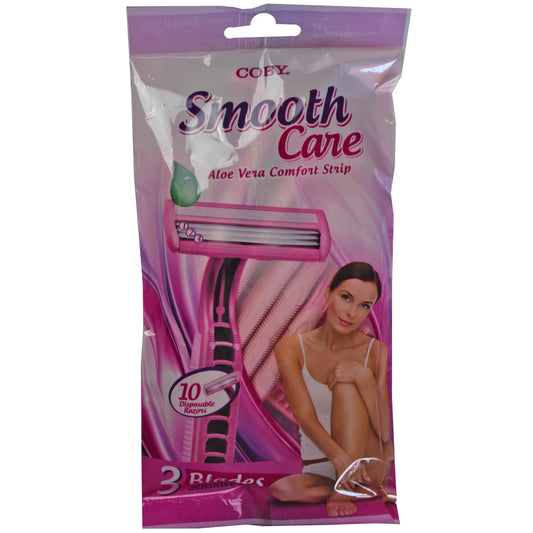women's disposable razors  - coby pink -- 17 per box