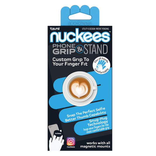 tzumi nuckees phone grip and stand - cappuccino -- 36 per box
