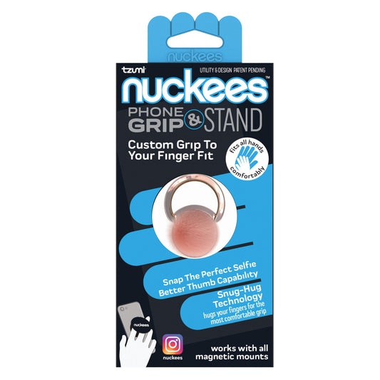 tzumi nuckees phone grip & stand - ring pop design -- 16 per case