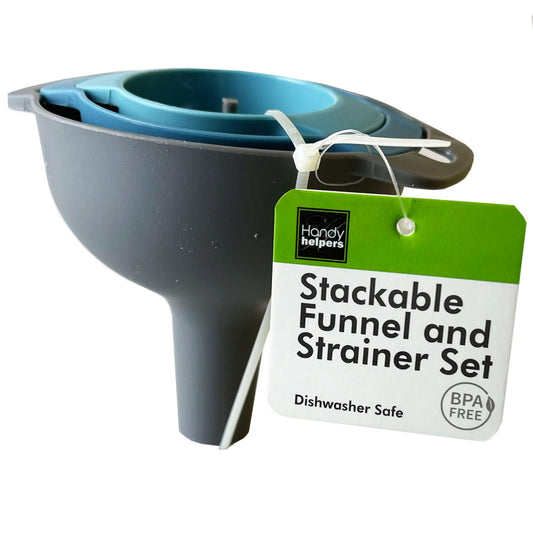 stackable funnels and strainers set - -  -- 20 per box