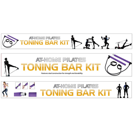 at home pilates toning bar kit -- 4 per box
