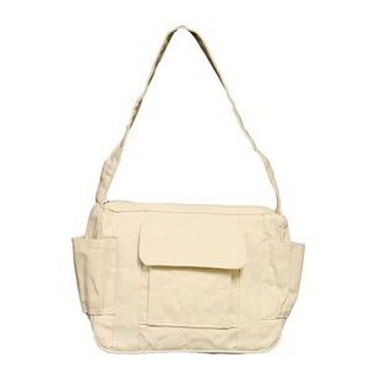 light beige shoulder tote bags - 11 inch -- 17 per box