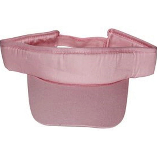 pink cotton visors - universal size  -- 36 per box