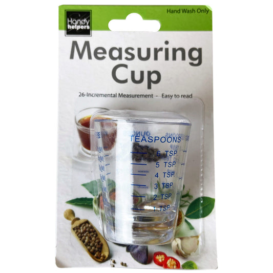 measuring shot glasses - 26 increments - aa pack -- 30 per box