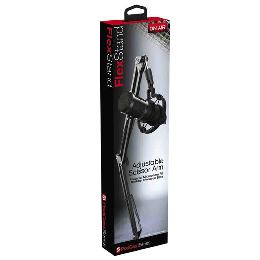 tzumi on air flex stand with adjustable scissor arm  -- 6 per case