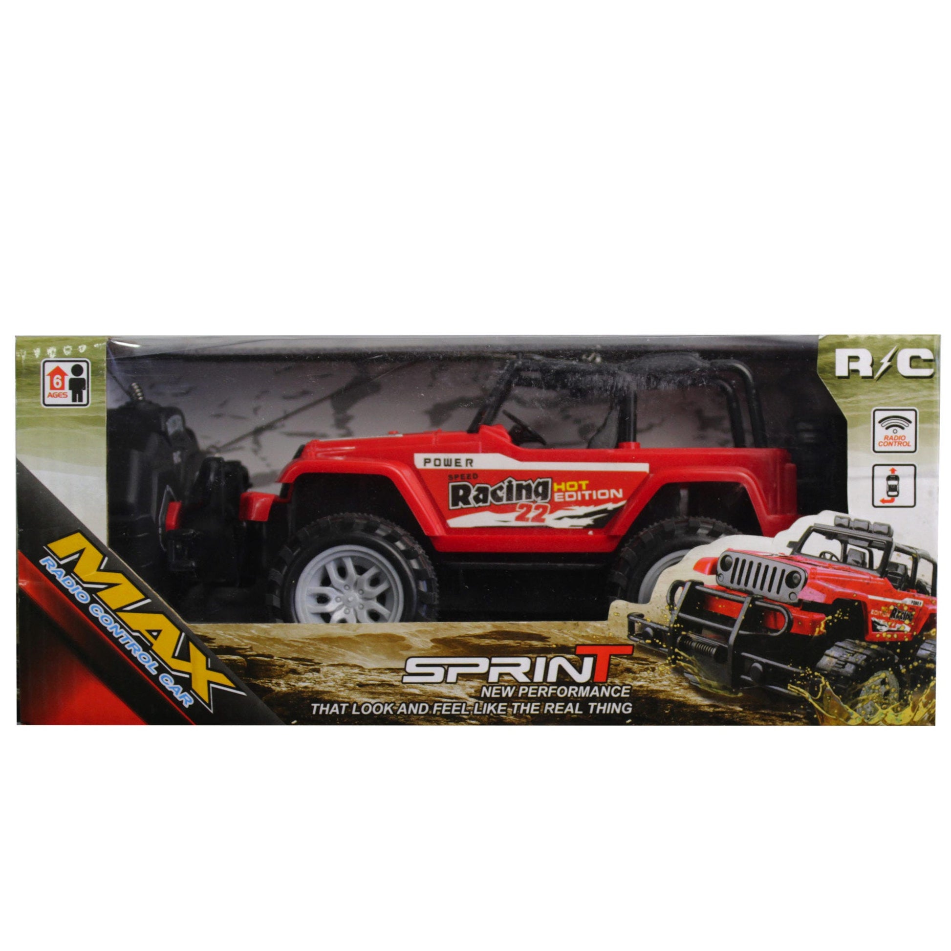 battery operated cross-country car with remote control -- 24 per case