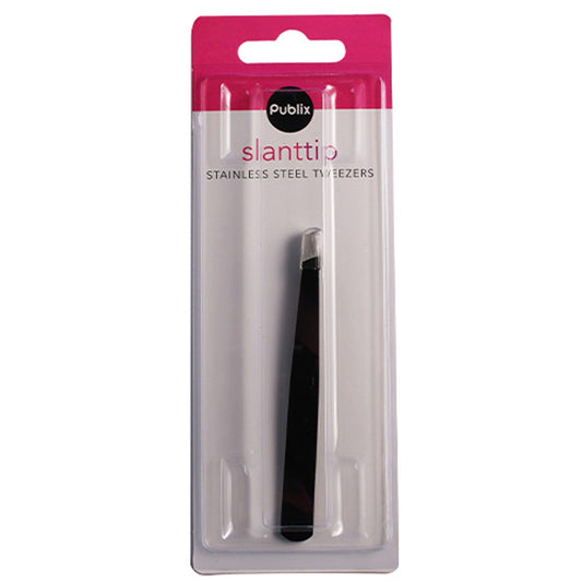 slanted tip black tweezers  -  -- 45 per box