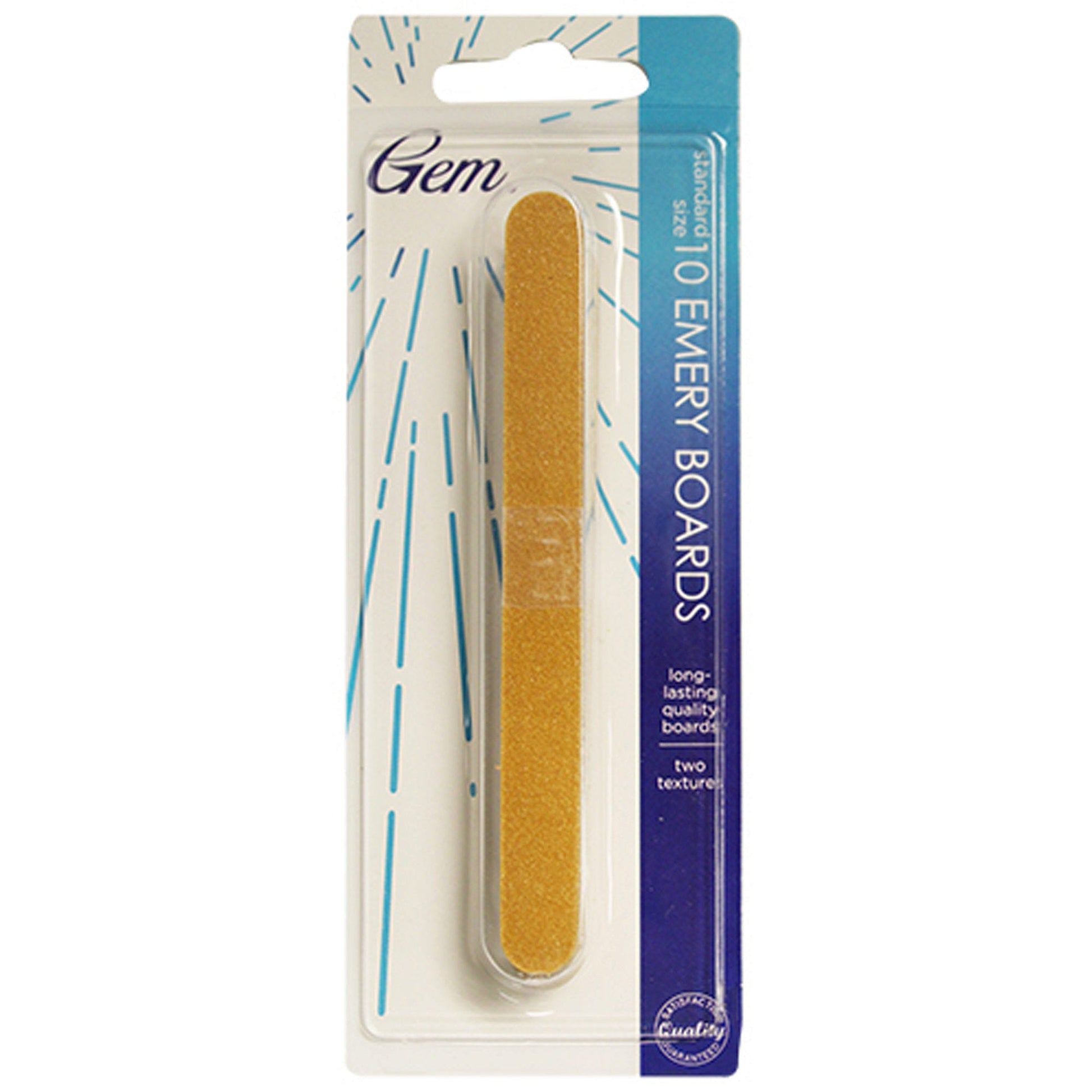 gem 10 pack emery boards  -  -- 60 per box