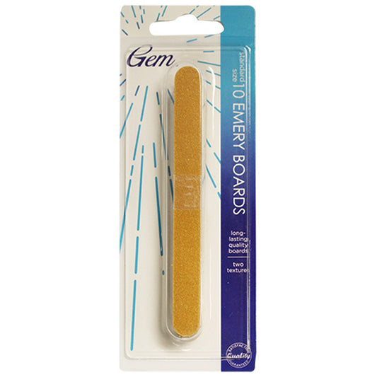 gem 10 pack emery boards  -  -- 60 per box