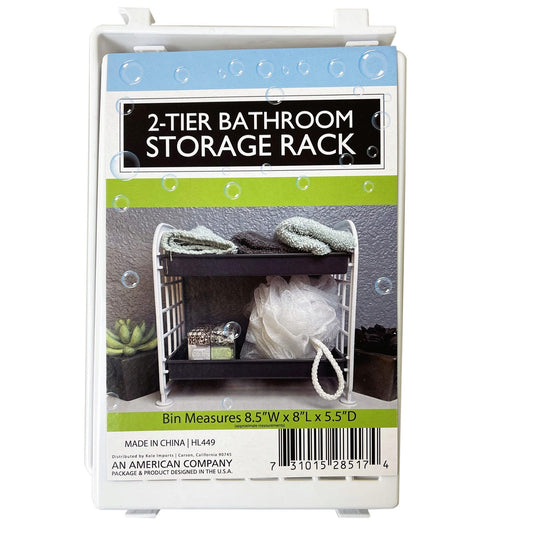 2 tier bathroom storage rack -  -- 9 per box