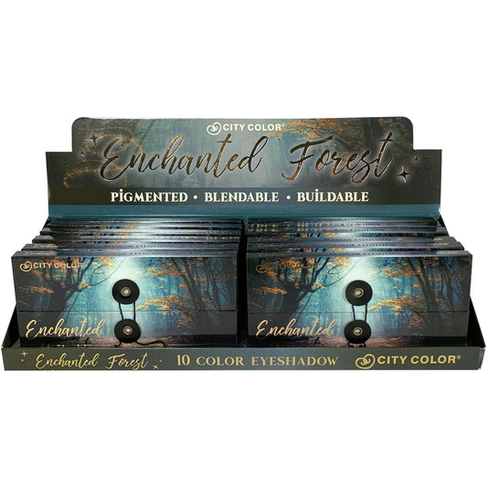 whimsical forest eyeshadow palette in countertop display -- 42 per box