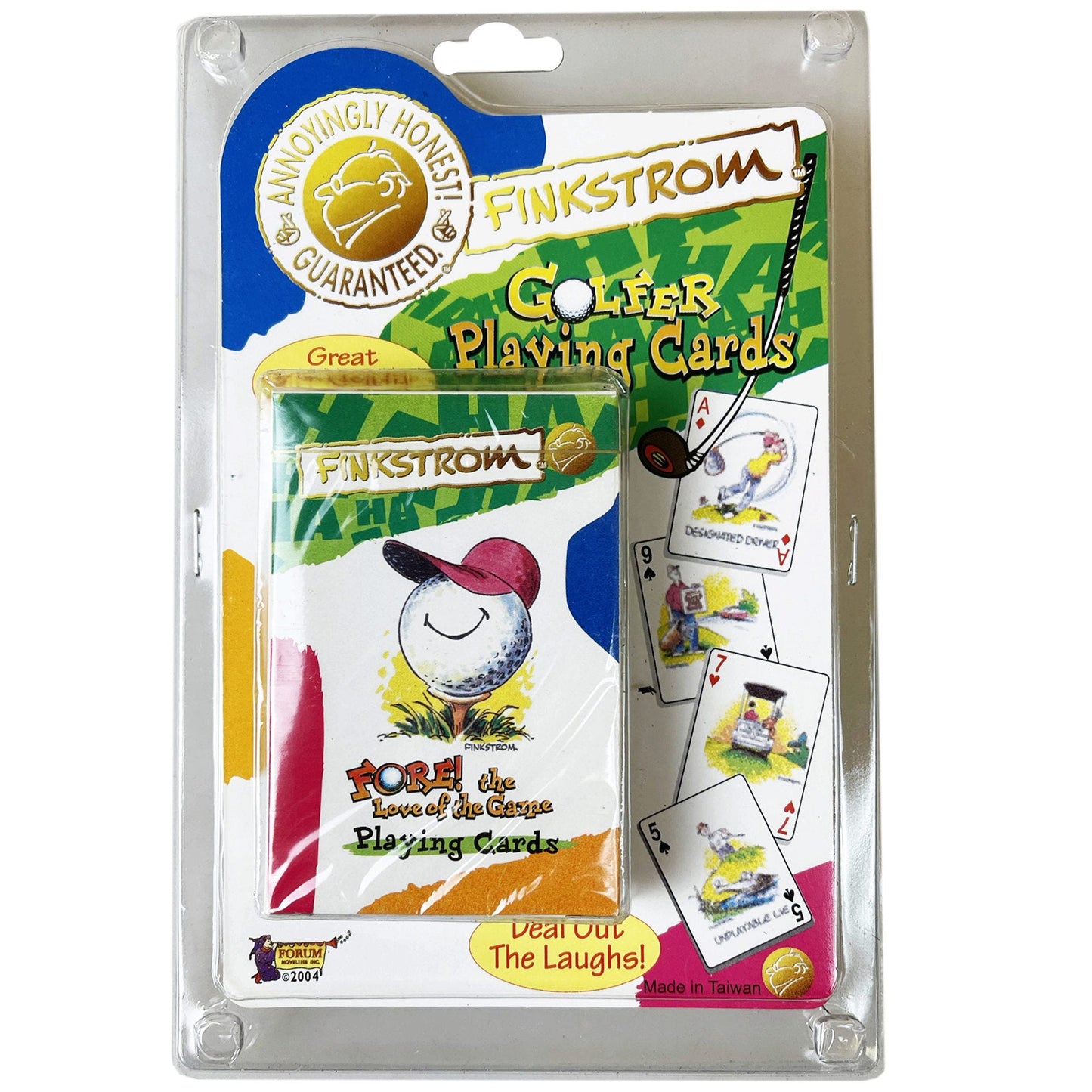 finkstrom golf themed playing cards -- 45 per box