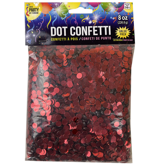 red dot confetti - 8 oz value pack  -- 24 per case