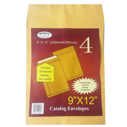 peel and seal manila envelopes - medium -- 30 per box