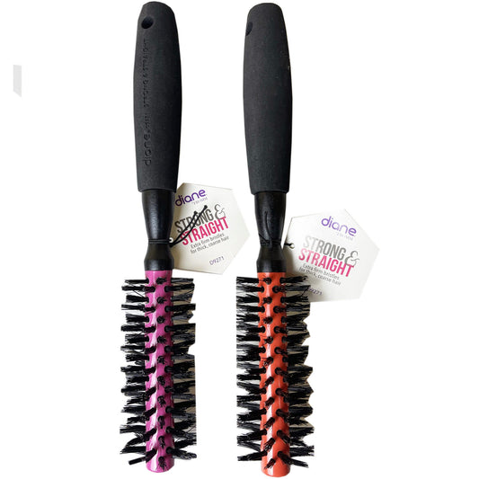 heat reinforced round brush - assorted colors  -- 25 per box