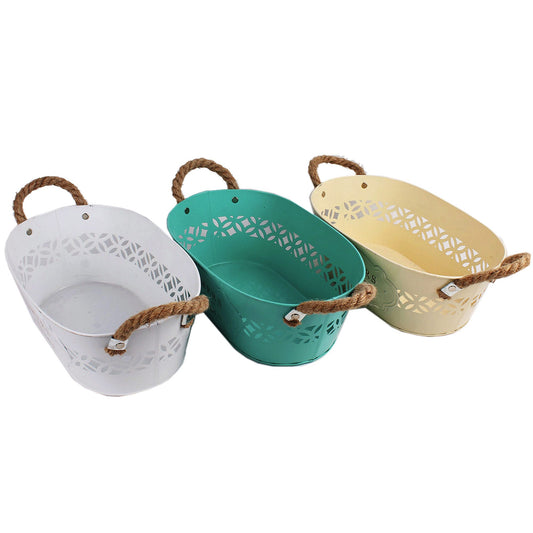 flower pots - assorted colors & sizes  -- 6 per box