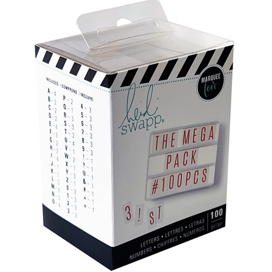 pink plastic craft letters & numbers - 2 in  -- 36 per box