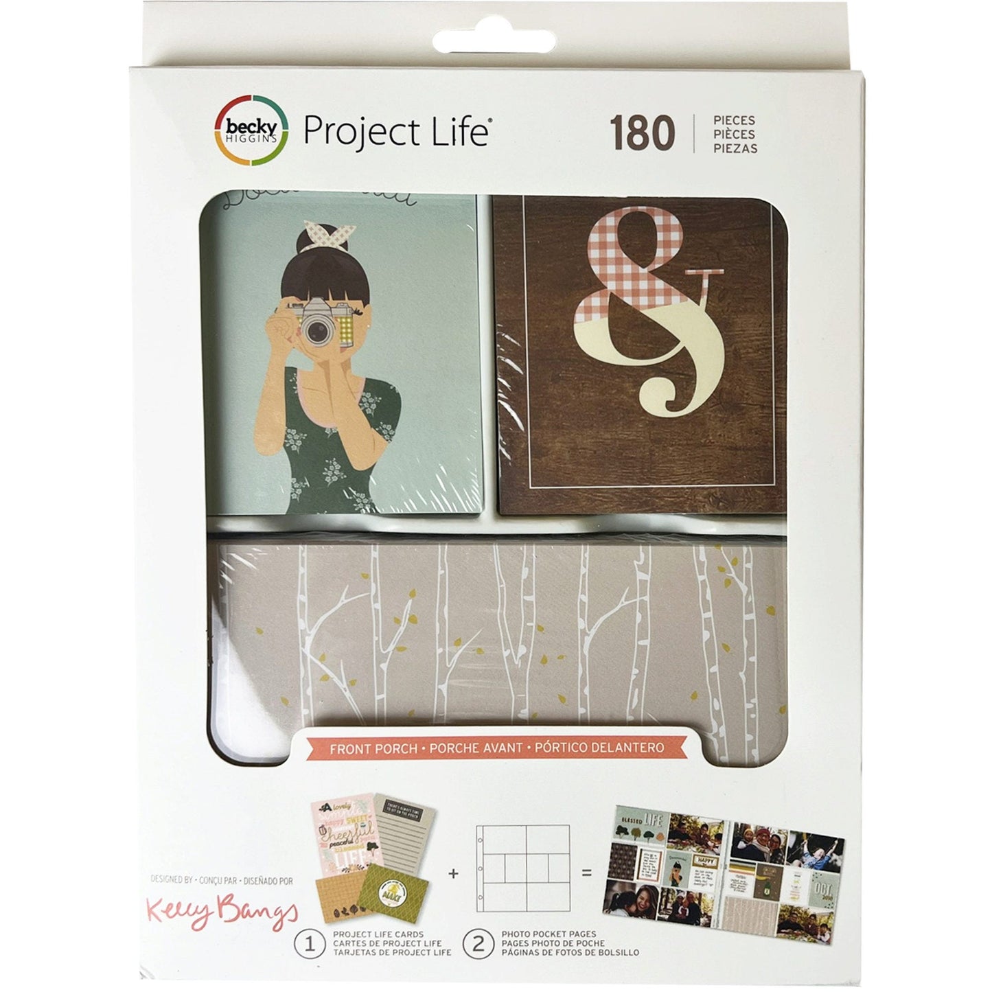 front porch edition craft value kit - becky higgins project life - 180 pieces -- 12 per case