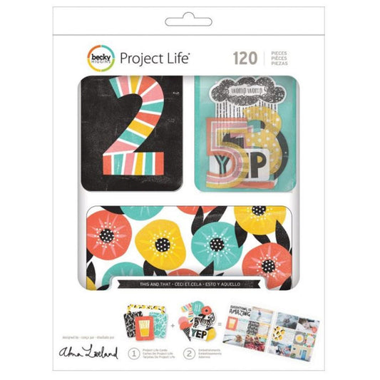 becky higgins project life this and that value kit - 120 pieces -- 17 per box