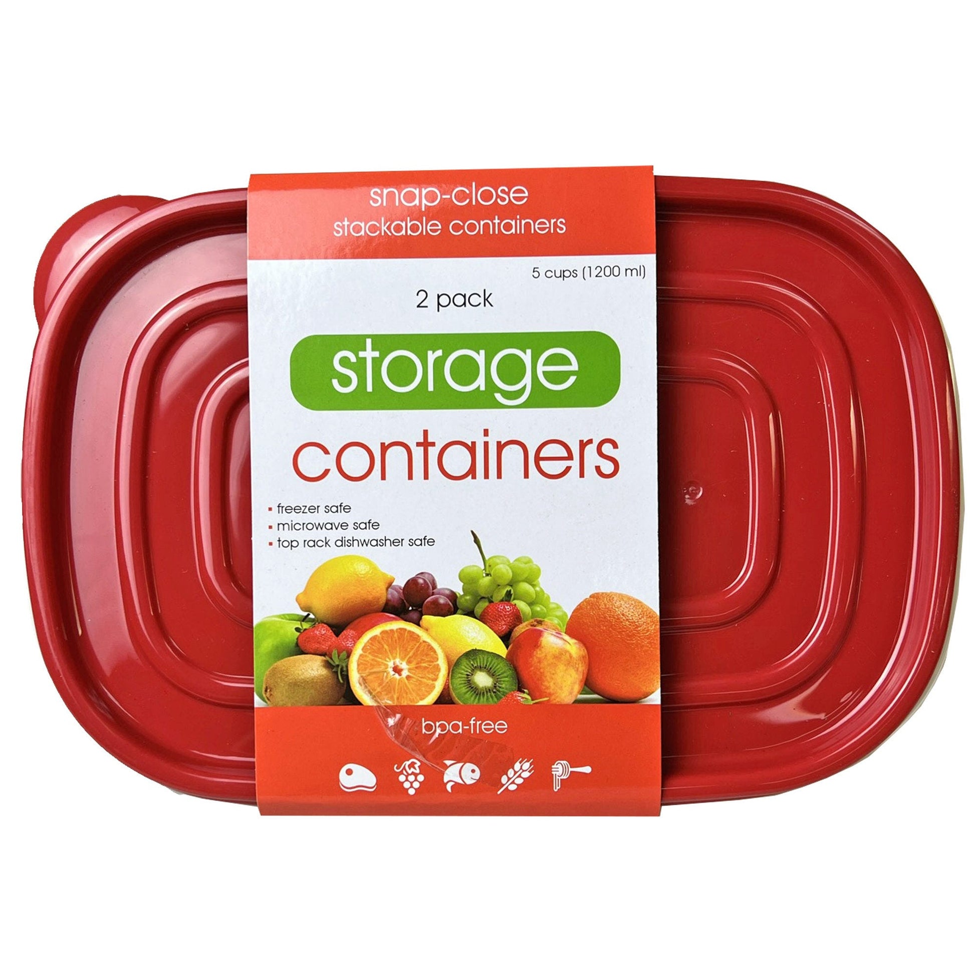 2 pack plastic food containers with 2 sections -- 11 per box