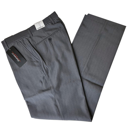lashalie.w charcoal grey pinstripe dress pants - assorted sizes -- 8 per box