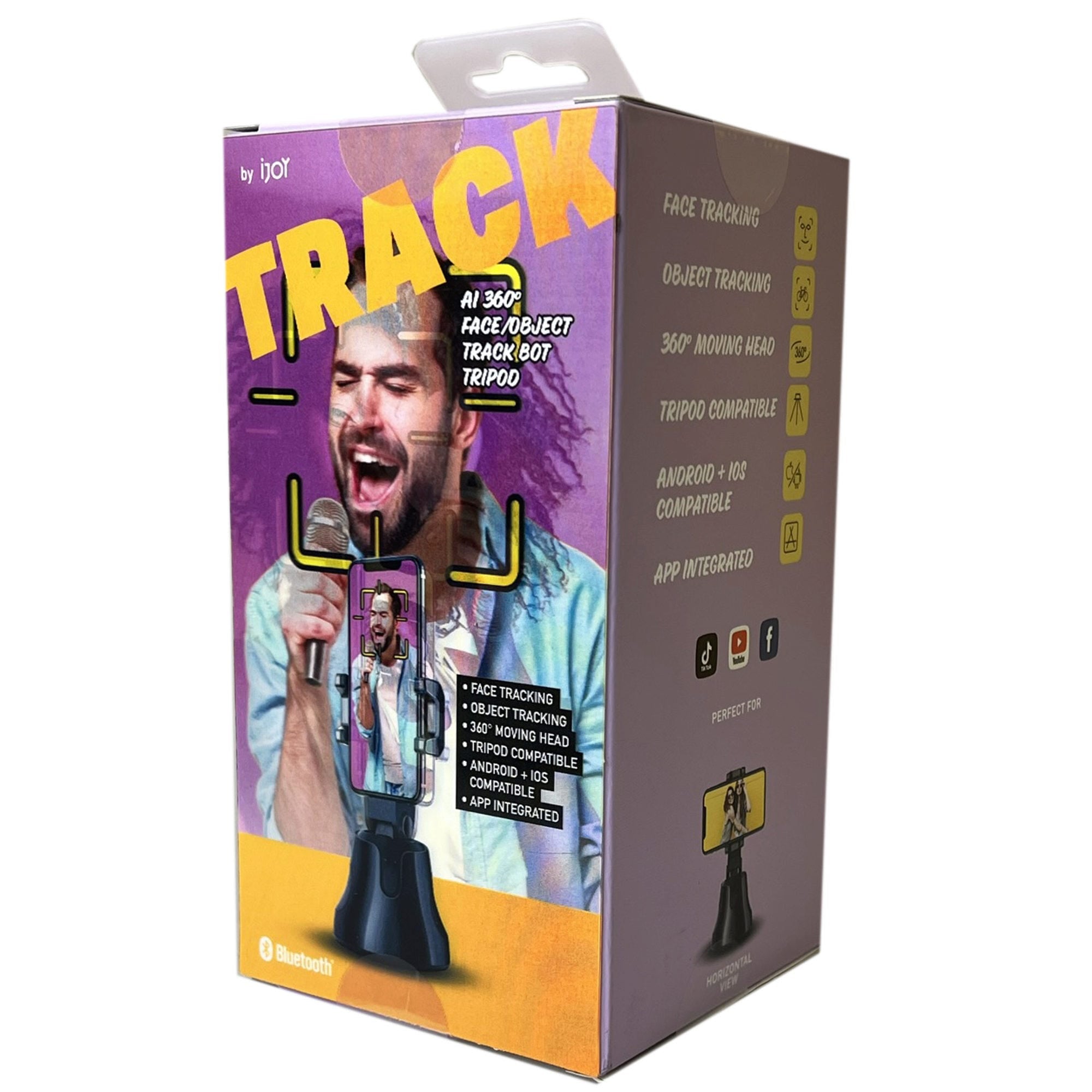ijoy track a.i. smart 360 motion face tracking tripod - 24 pack -- 6 p ...