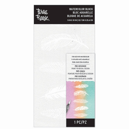 brea reese watercolor resist panel 10x5 - 4 pack -- 4 per case