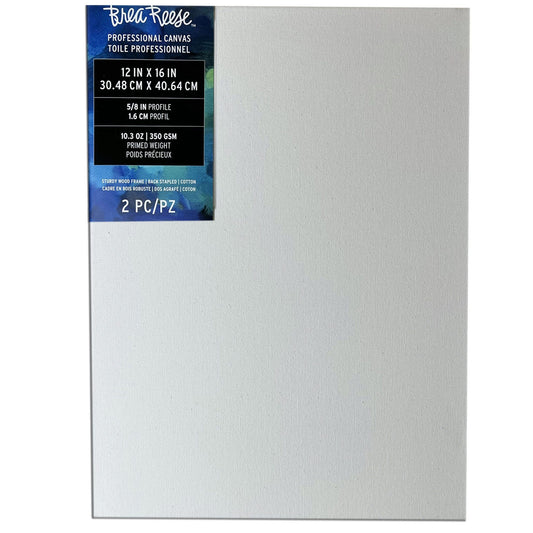 brea reese professional art canvas - 12x16 - pack of 2 -- 7 per box