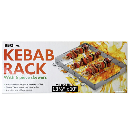 kebab rack set - 6 piece skewers -- 4 per box