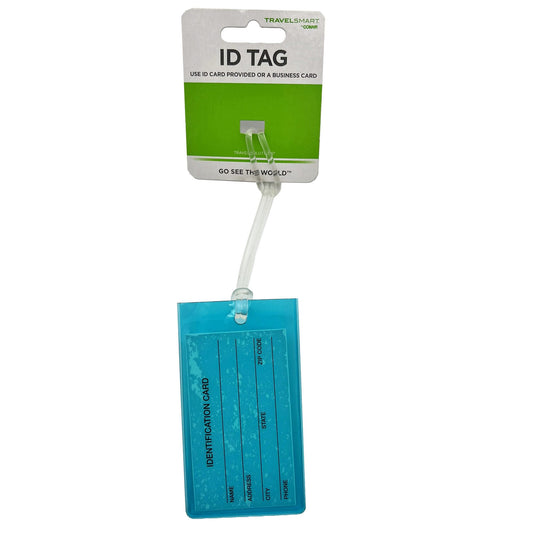 aqua travel id luggage tags  - travel smart -- 132 per box