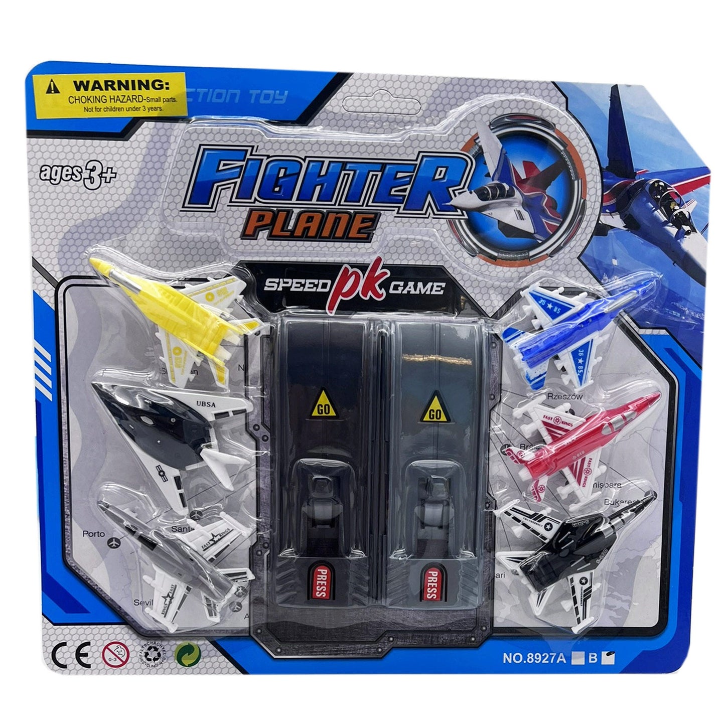 super launching jet planes with launch ramp and jets -- 24 per box