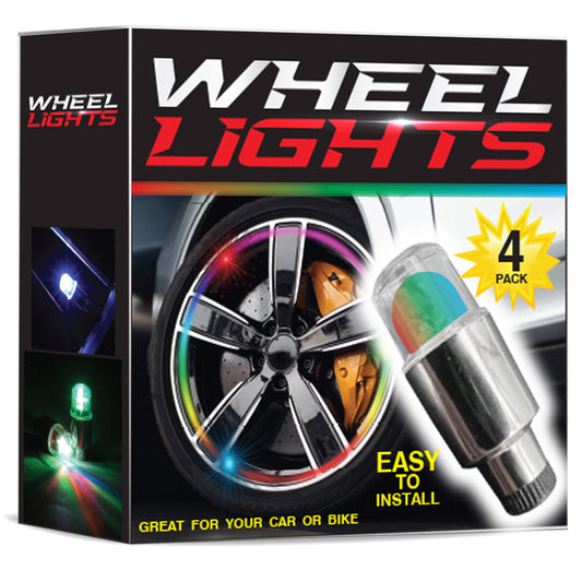 4 pack colorful led wheel lights -- 8 per box