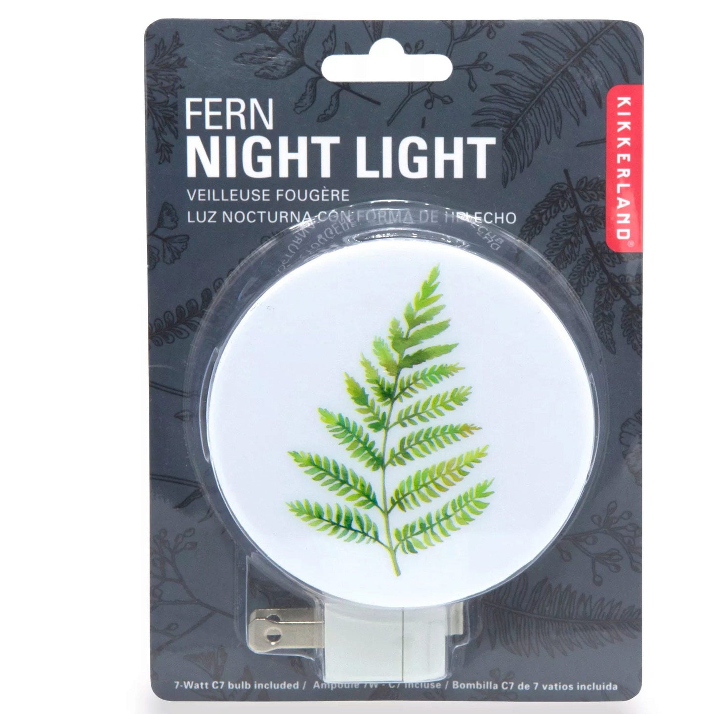 kikkerland fern night light -- 18 per box