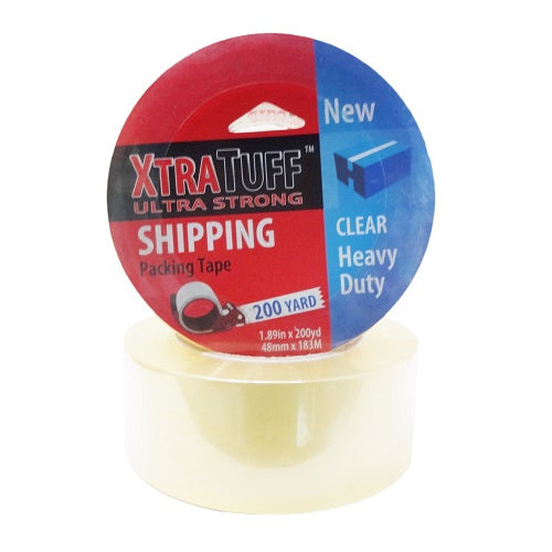 xtra tuff tape 1.89x200 yrds clear -- 24 per case