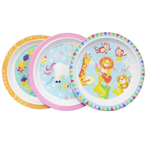 melamine plates kids 8in asst design -- 24 per box