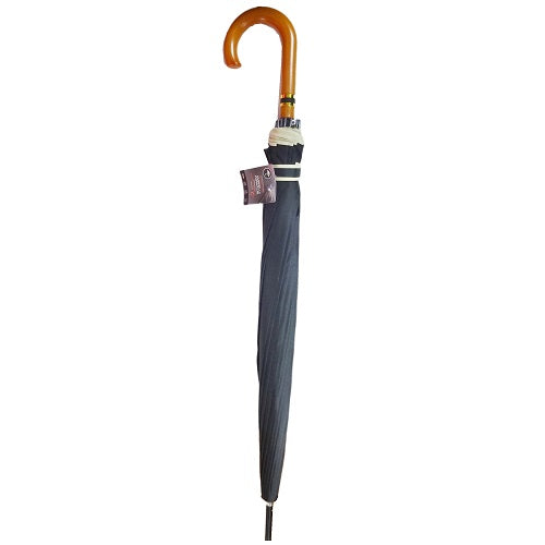 umbrella black wooden j- handle 26in -- 24 per case