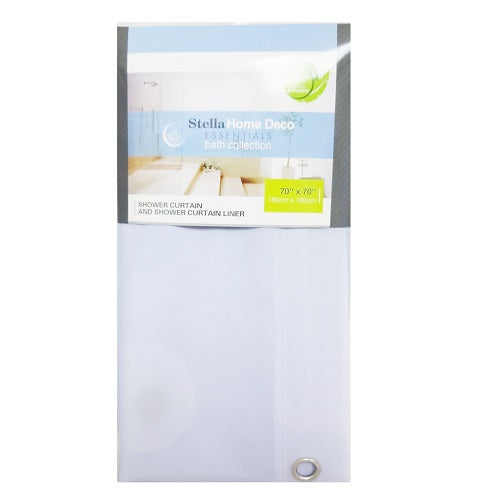 shower curtain 70x70 blue -- 12 per box