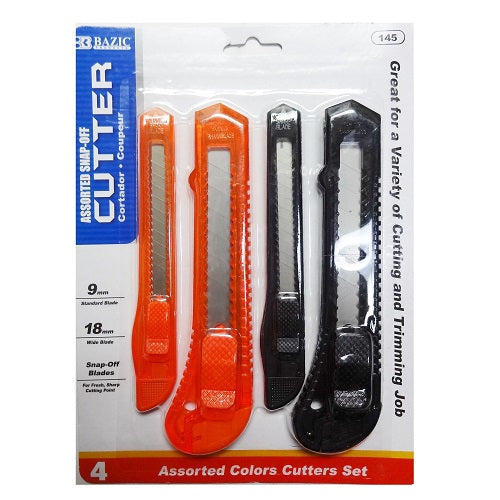 utility knife set 4pk asst sizes -- 24 per box