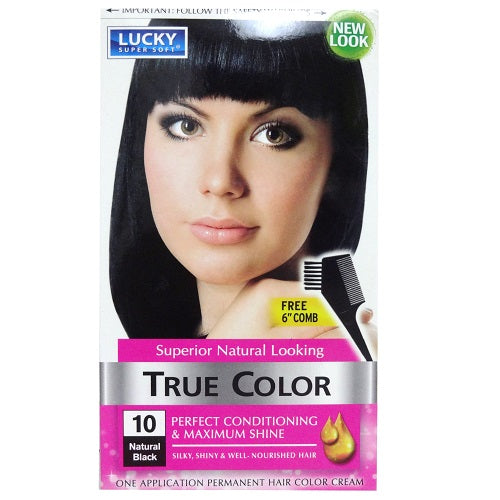 lucky hair color natural black 10 -- 12 per case