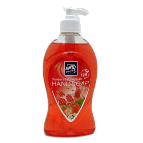 lucky hand soap 13.5oz strwbry- pomegrana -- 12 per case