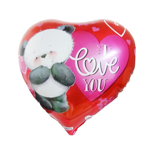 balloons foil 18in red i love you -- 20 per case