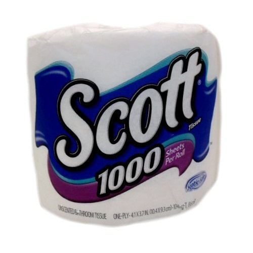 scott bath tissue 1pk 1000 sheets -- 36 per case