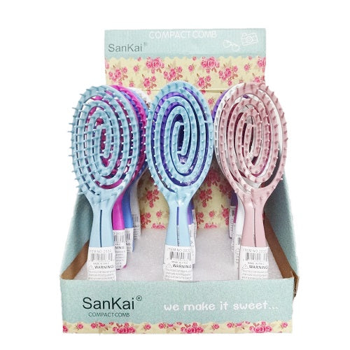 sankai hair brush round asst clrs -- 12 per box