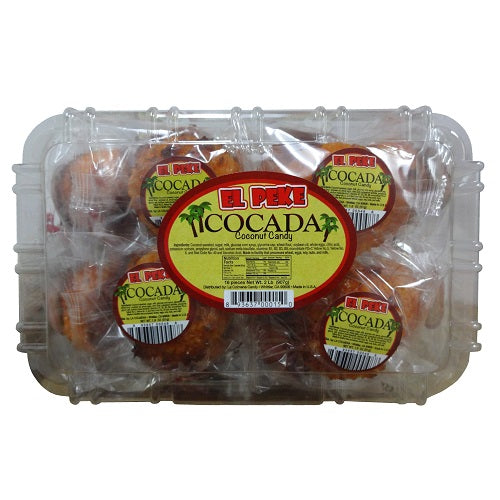 el peke cocada 1.8oz coconut candy -- 16 per box