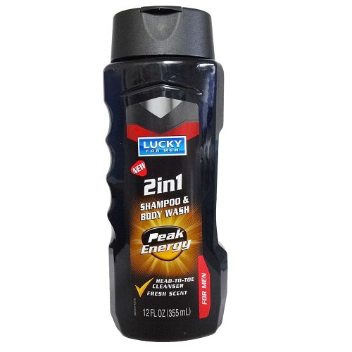 lucky 2 in 1 peak energy 12oz -- 12 per case