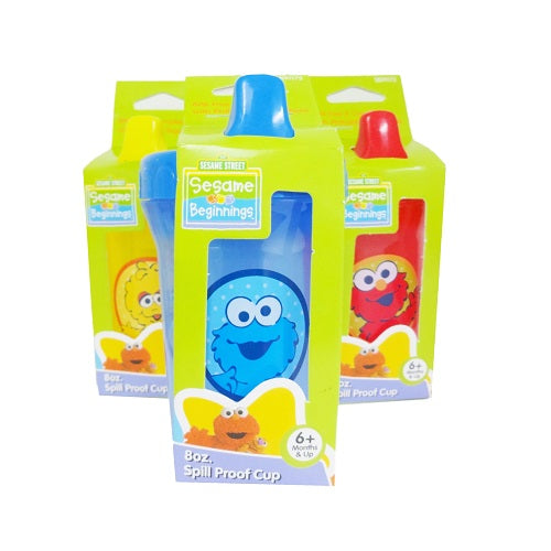 baby cup 8oz sesame street asst clrs -- 12 per box