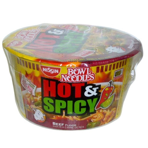nissin bowl 3.28oz h s fiery beef flvr -- 6 per case