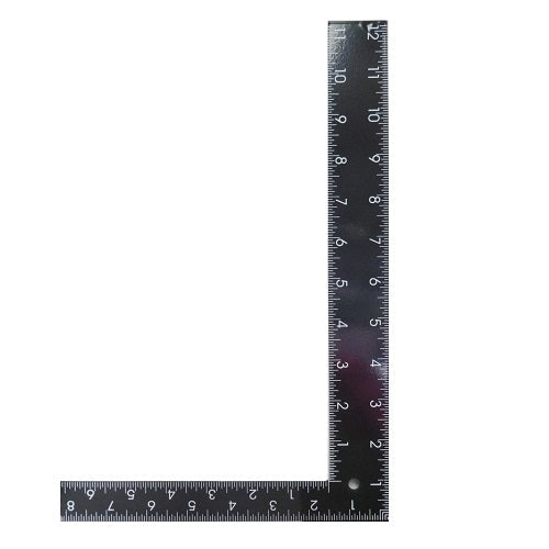 ruler angle l shape stainless steel -- 12 per box