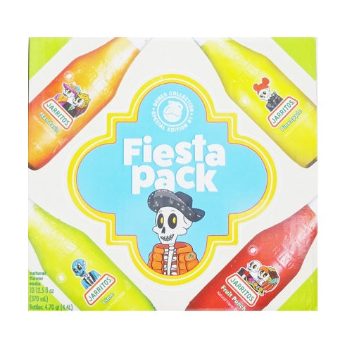 jarritos soda 12.5oz fiesta pack glass -- 12 per case